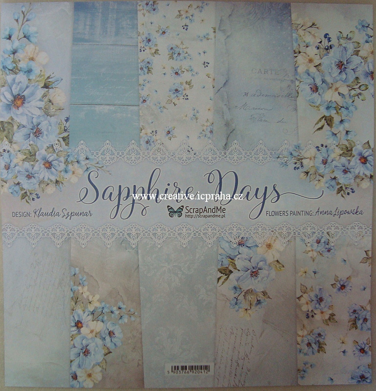 ScrapAndMe Saphire Days sada 5ks 30.5cm 250g/m2